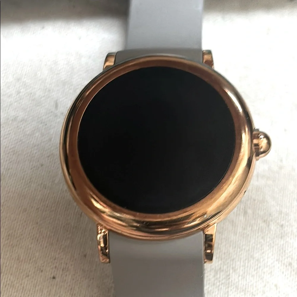 Marc Jacobs Riley Smartwatch Watch Rose Gold Cement Round